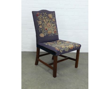 Tapestry upholstered  side chair, 58 x 97cm. 