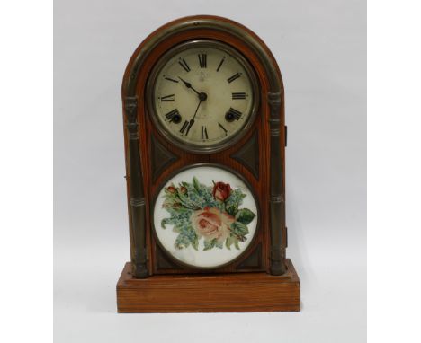 Early 20th century Japanese mantle clock, 28 x 44cm. 