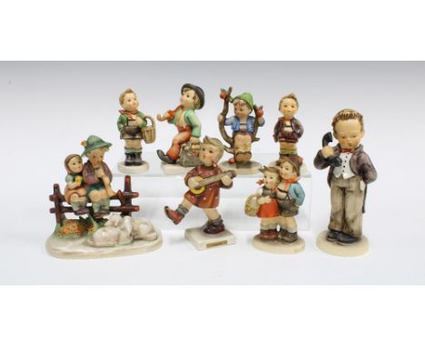 Seven Goebel Hummel figures to include Happiness and Surprise, etc (7) 