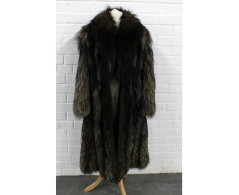 Ladies vintage  fox fur coat. 