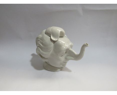 A Luck &amp; Flaw ceramic teapot in the form of Margaret Thatcher