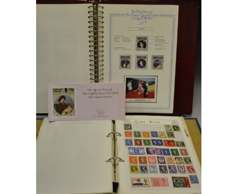 Stamps - a school boy album, late 1960's;  Royal Events album (2)