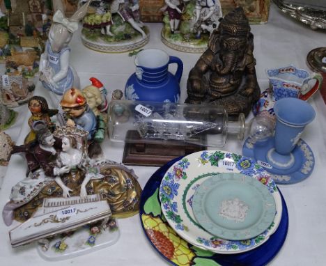 Nao rabbit, various figures, jug etc