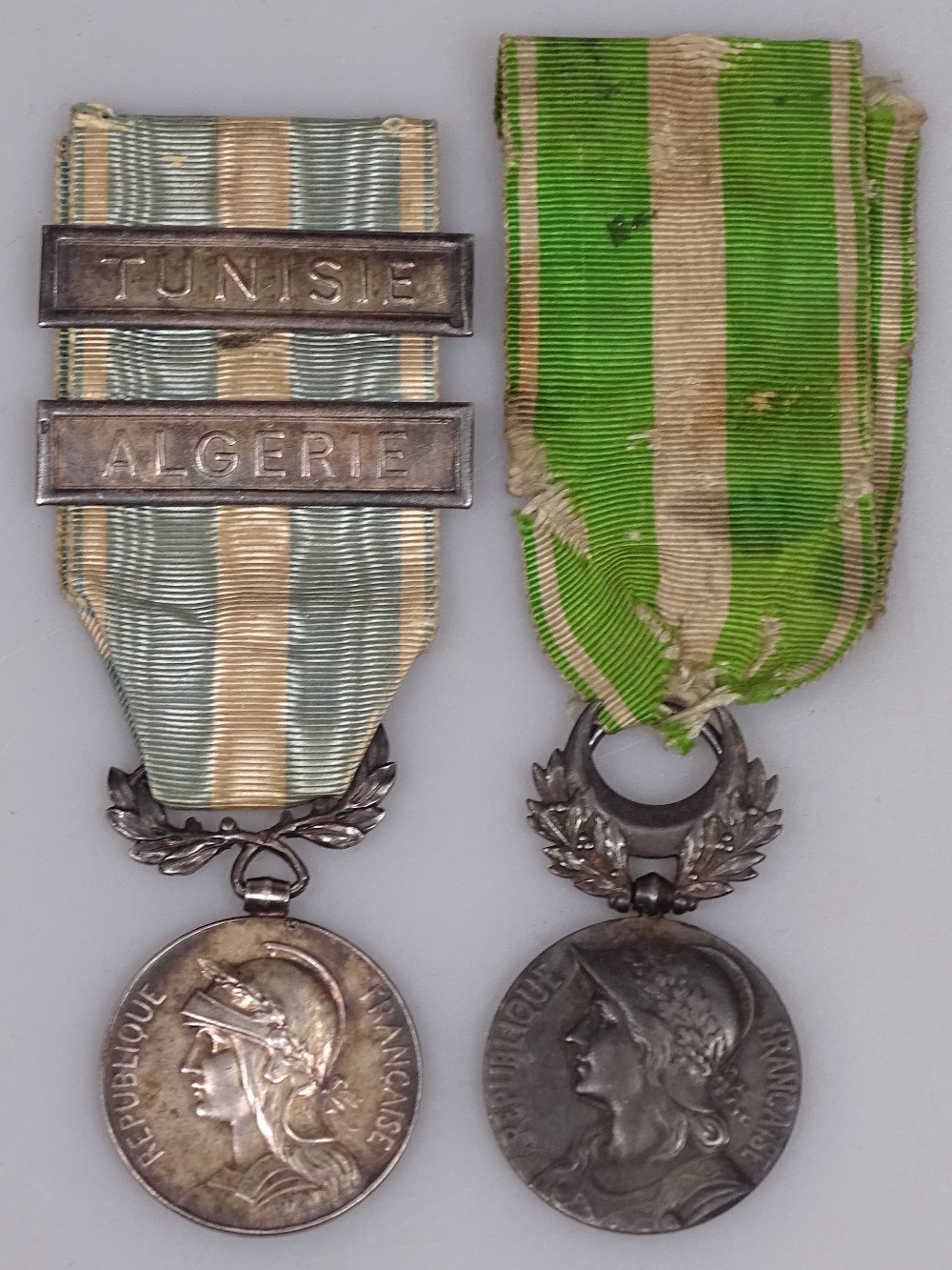 2 French Foreign Legion Medals Circa 1906   Original 