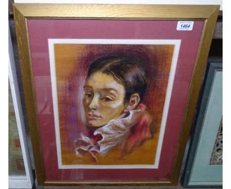 MacLeod, pastels, portrait of a lady, framed