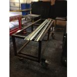 Mobile steel box frame trolley