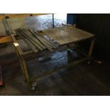 Mobile steel framed trolley