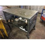 Mobile steel trolley
