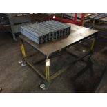 Mobile steel framed bench