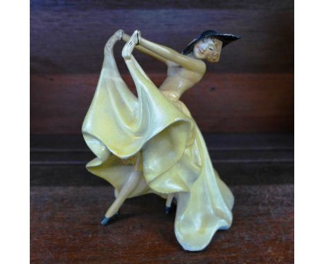 A Wade Art Deco figure of a lady, 16cm
