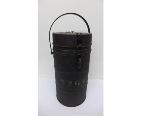 A post-war army tank thermos, marked 52625