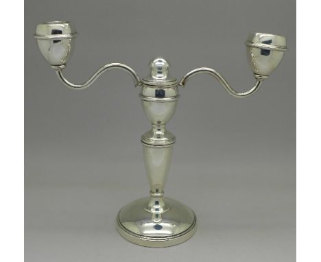 A silver candlestick, J.B. Chatterley, Birmingham 1965