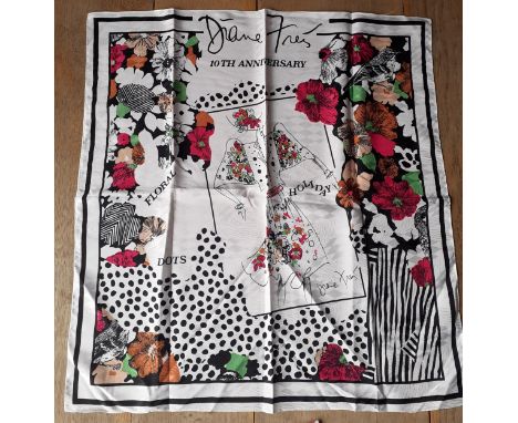 Yves Saint Laurent-A small group of scarves and handkerchiefs to include vintage YSL and Diane Fres together with bags, a hat