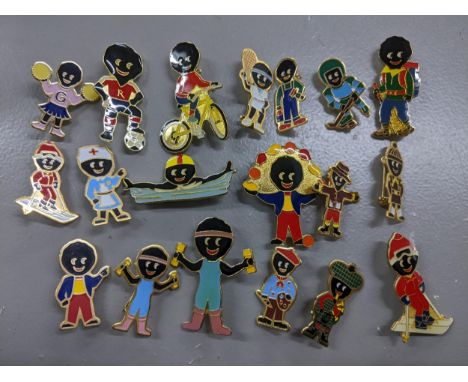 A collection of James Robertson golly badges Location: These items are listed on the basis they are illustrative of a bygone 