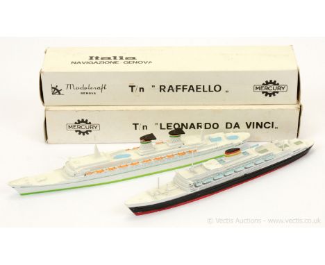 Mercury 446 T/N Raffaello "Da Vinci" - white, black, red, yellow, pale blue with folded leaflet and 455 T/N "Leonardo Da Vinc