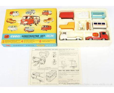 Corgi GS24 Gift Set "Constructor" to include; 2 x Commer Chassis with 4 x Detachable Backs, plus accessories - conditions are