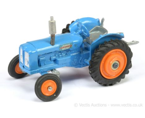 Corgi 55 Fordson Power Major Tractor - blue including steering wheel (harder variation to find), orange plastic hubs with bla