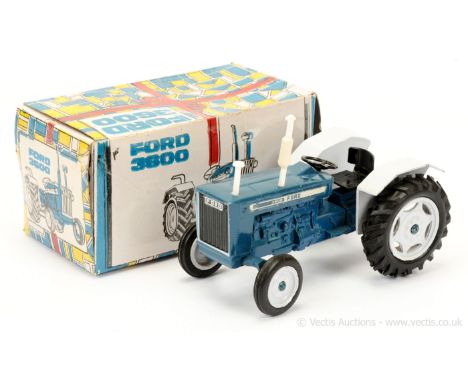 Maxwell / Milton (India) Ford 3800 Tractor - larger scale finished in blue, pale grey, black seat and steering wheel, white c