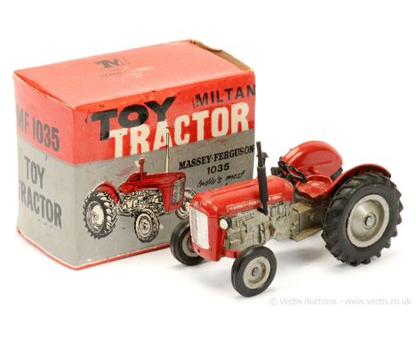 Milton (India) Massey Ferguson 1035 Tractor - larger scale finished in red, silver/grey, black steering wheel, vent and chimn