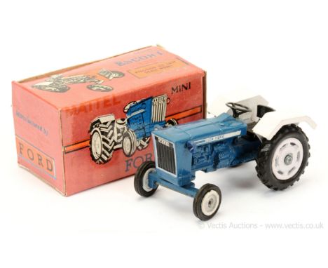 Maxwell (India) Ford 3600 Tractor - blue, white, black seat and steering wheel - overall condition is generally Good Plus sti