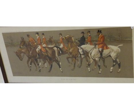 AFTER LIONEL EDWARDS "Returning home" and "On the way to the meet", a pair of chromolithographic prints, unsigned