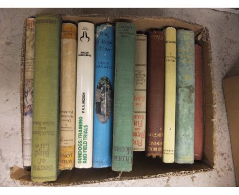 Three boxes of sporting-related books, to include B. W. R. CURLING (HOTSPUR OF THE DAILY TELEGRAPH) "British Racecourses" ill
