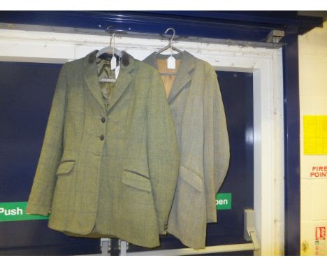 Two tweed riding jackets, one by Alexander James of Pendlebury, the other by Caldene CONDITION REPORTS Alexander James coat i