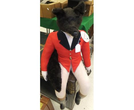 A pyjama case by Casa Roma in the form of a fox in hunting pinks
