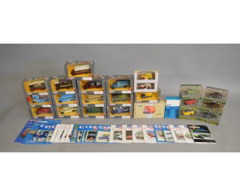 24 x Corgi diecast models, mainly Classics, including Collectors Club model. Together with a quantity of Corgi Collector maga