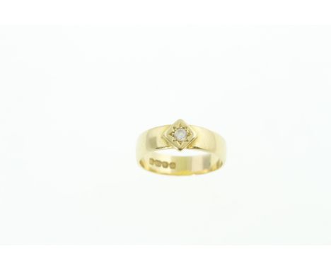 An 18ct gents ring H/M London 1899, approx 5.2gms