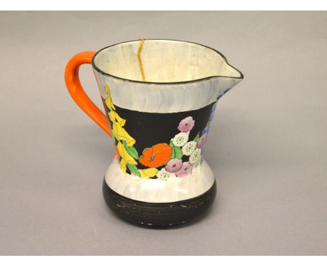A Hand-painted Art Deco Carltonware jug. Height 13cm.
