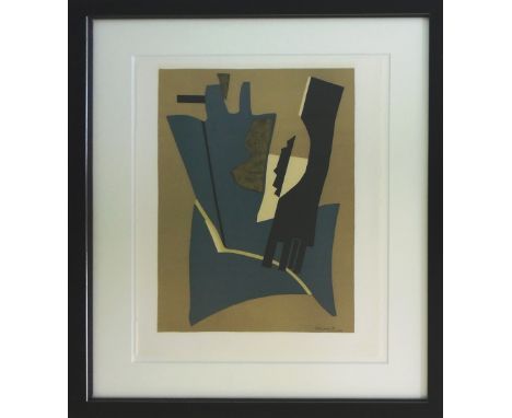 ALBERTO MAGNELLI, 'Untitled', 1975, original lithograph printed by Mourlot, limited edition of 575, 35.5cm x 26cm, framed and