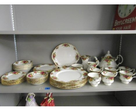 A Royal Albert Old Country Roses part tea and dinner service, comprising approximately 42 pieces 