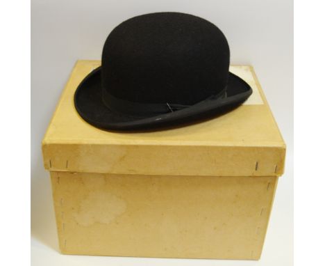 A large vintage bowler hat, by James Lock & Co Ltd, London, boxed