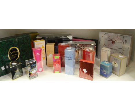 Perfumes - boxed unopened perfumes, various including Escape; Elizabeth Arden Splendor; Christian Dior Poison; Calvin Klein E