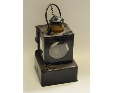 Railwayana - a LNER lantern, stamped 'S'  Welch Patent