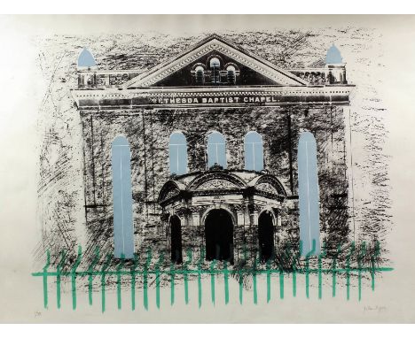 *** John Piper (1903-1992) - Limited edition screen print in colours - "Bethesda Baptist Chapel", 23.25ins x 32ins, signed in
