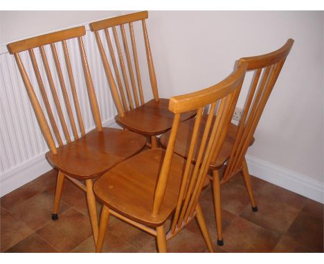 Set of four Ercol dining chairs