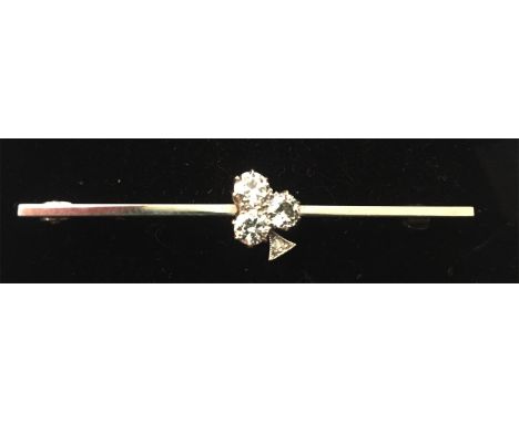 Diamond and platignum tie pin
