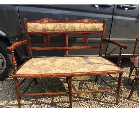 Edwardian Sheraton revival two seater sofa