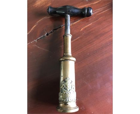 Edwin Cotterill patent corkscrew in good condition lacking brush