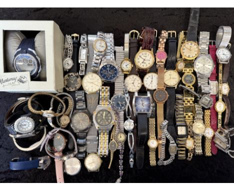 A Collection of Ladies & Gentleman's Wristwatches, to include  Sekonda, Accurist, Boss, Rotary, Mantaray, Citizen etc