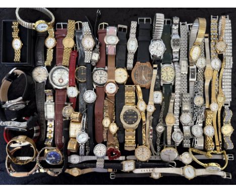 A Collection of Ladies & Gentleman's Wristwatches, to include  Sekona, Timex, Lanco, Pulsar etc