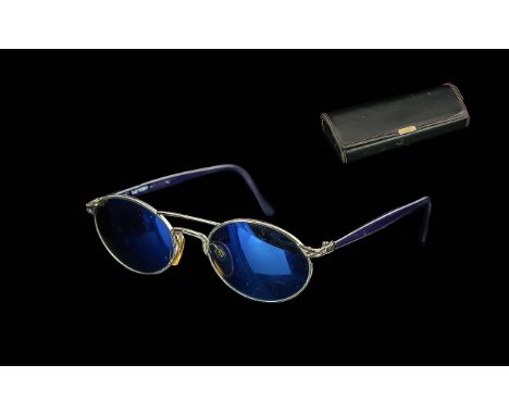 Valentino Signed Stylish Pair of Classical Sunglasses with Valentino Case. 