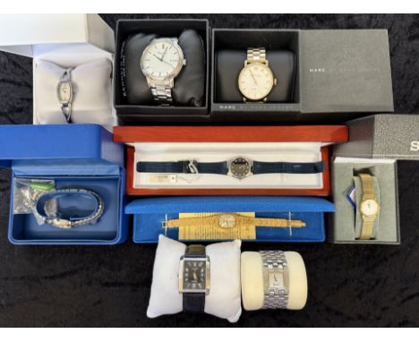 Collection of Fashion Watches, Ladies & Gentlemen's leather and bracelet straps, assorted makes comprising Bering, Kenneth Co