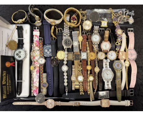 Collection of Ladies & Gentlemen's Wristwatches, including Marcel Drucker, Pesag automatic, Strada, Sekonda, Seiko etc