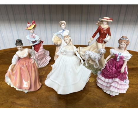 Royal Doulton - Four Royal Doulton Ladies, comprising Nancy HN2955, British Sporting Heritage 'Croquet' HN3470, Fair Lady HN2