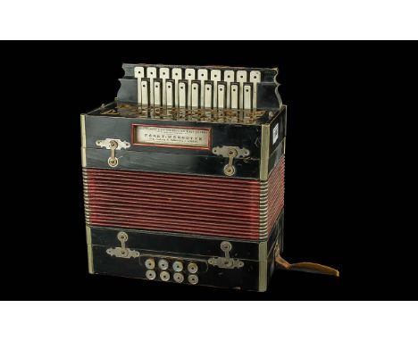 Vintage Beret Marotte Medium Size Concertina, 20 Keys, Needs Some TLC, but Seems to have a Nice Tone. 