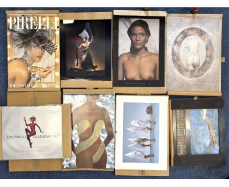 Collection of Ten Pirelli Calendars, dates include 1984, 85, 86, 87, 88, 89, 1990, 91, 92 and 93.  All in good condition.