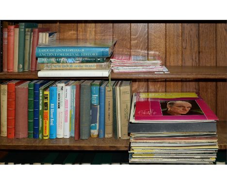 A quantity of books, general shelf stock&nbsp; and records 